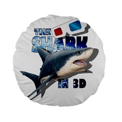 The Shark Movie Standard 15  Premium Round Cushions by Valentinaart