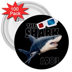 The Shark Movie 3  Buttons (100 Pack)  by Valentinaart