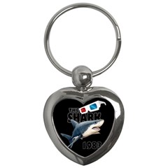 The Shark Movie Key Chains (heart)  by Valentinaart