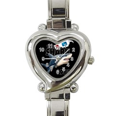 The Shark Movie Heart Italian Charm Watch by Valentinaart