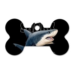 The Shark Movie Dog Tag Bone (one Side) by Valentinaart