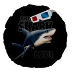 The Shark Movie Large 18  Premium Flano Round Cushions Front