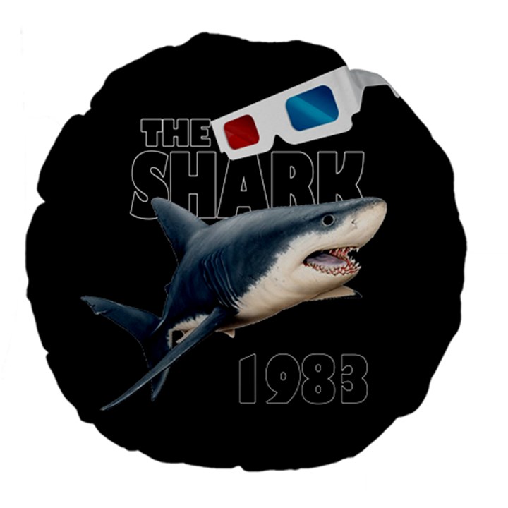 The Shark Movie Large 18  Premium Flano Round Cushions