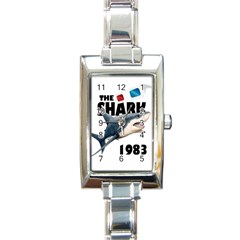 The Shark Movie Rectangle Italian Charm Watch by Valentinaart