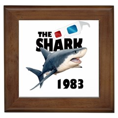 The Shark Movie Framed Tiles by Valentinaart