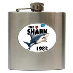 The Shark Movie Hip Flask (6 Oz) by Valentinaart