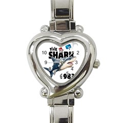 The Shark Movie Heart Italian Charm Watch by Valentinaart