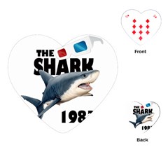 The Shark Movie Playing Cards (heart)  by Valentinaart