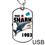 The Shark Movie Dog Tag USB Flash (Two Sides) Front