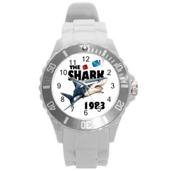 The Shark Movie Round Plastic Sport Watch (l) by Valentinaart