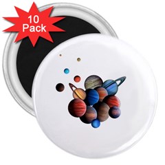 Planets  3  Magnets (10 Pack)  by Valentinaart