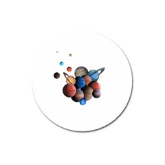 Planets  Magnet 3  (round) by Valentinaart