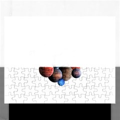 Planets  Rectangular Jigsaw Puzzl by Valentinaart