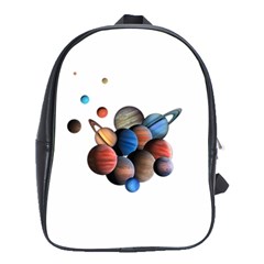 Planets  School Bag (large) by Valentinaart