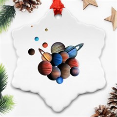 Planets  Snowflake Ornament (two Sides) by Valentinaart