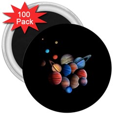 Planets  3  Magnets (100 Pack) by Valentinaart