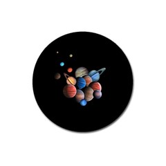 Planets  Magnet 3  (round) by Valentinaart