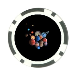 Planets  Poker Chip Card Guard by Valentinaart