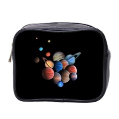 Planets  Mini Toiletries Bag 2-side by Valentinaart