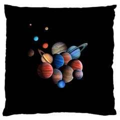 Planets  Large Cushion Case (two Sides) by Valentinaart