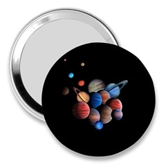 Planets  3  Handbag Mirrors by Valentinaart