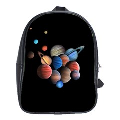 Planets  School Bag (xl) by Valentinaart