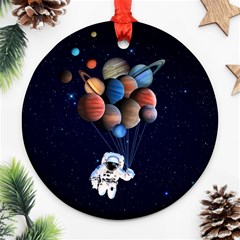 Planets  Round Ornament (two Sides) by Valentinaart