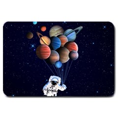 Planets  Large Doormat  by Valentinaart