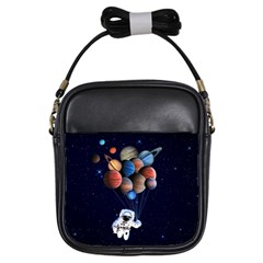 Planets  Girls Sling Bags by Valentinaart