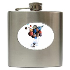 Planets  Hip Flask (6 Oz) by Valentinaart