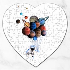 Planets  Jigsaw Puzzle (heart) by Valentinaart