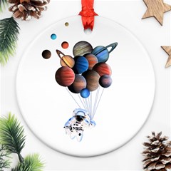 Planets  Round Ornament (two Sides) by Valentinaart