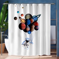 Planets  Shower Curtain 60  X 72  (medium)  by Valentinaart