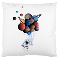 Planets  Large Flano Cushion Case (one Side) by Valentinaart