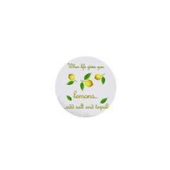 When Life Gives You Lemons 1  Mini Buttons by Valentinaart