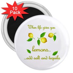 When Life Gives You Lemons 3  Magnets (10 Pack)  by Valentinaart