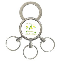 When Life Gives You Lemons 3-ring Key Chains by Valentinaart