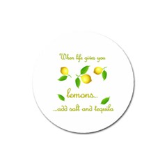 When Life Gives You Lemons Magnet 3  (round) by Valentinaart