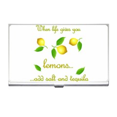 When Life Gives You Lemons Business Card Holders by Valentinaart