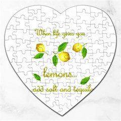 When Life Gives You Lemons Jigsaw Puzzle (heart) by Valentinaart