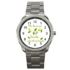 When Life Gives You Lemons Sport Metal Watch