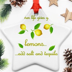 When Life Gives You Lemons Star Ornament (two Sides) by Valentinaart