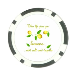 When Life Gives You Lemons Poker Chip Card Guard (10 Pack) by Valentinaart