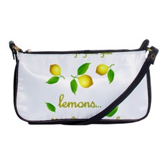 When Life Gives You Lemons Shoulder Clutch Bags by Valentinaart