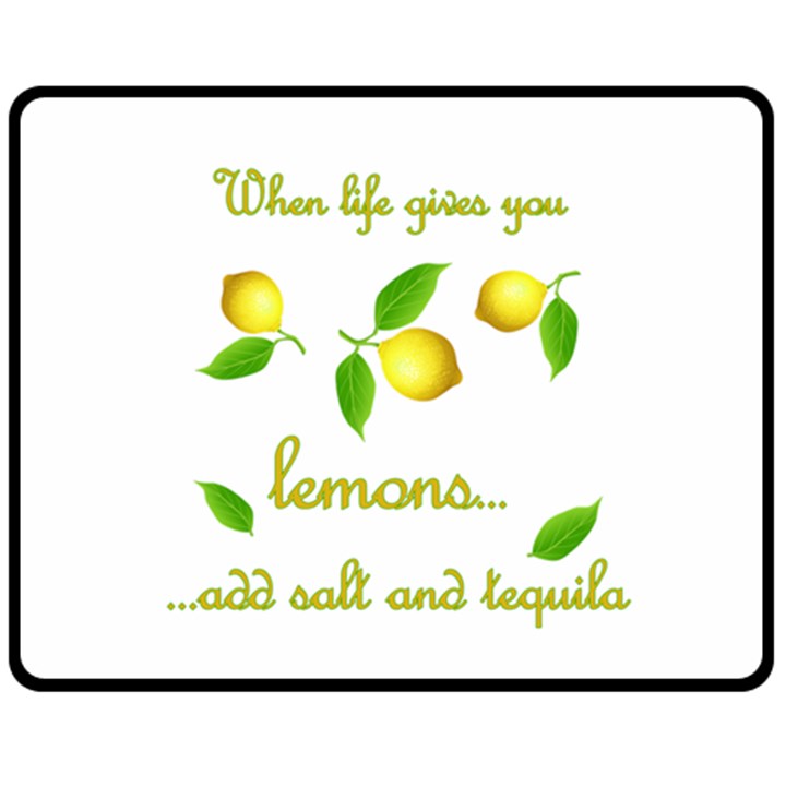 When life gives you lemons Fleece Blanket (Medium) 