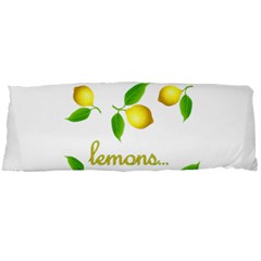 When Life Gives You Lemons Body Pillow Case Dakimakura (two Sides) by Valentinaart