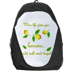 When Life Gives You Lemons Backpack Bag by Valentinaart