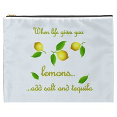 When Life Gives You Lemons Cosmetic Bag (xxxl)  by Valentinaart