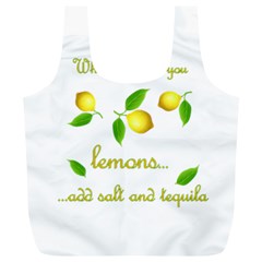 When Life Gives You Lemons Full Print Recycle Bags (l)  by Valentinaart