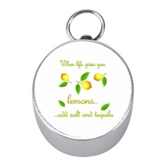 When Life Gives You Lemons Mini Silver Compasses by Valentinaart